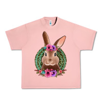 Salmon western leopard and flowers easter bunny Urban Heavy Tee - Jasminsmagicworld