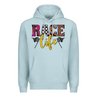 Blue Mist race life Premium Hoodie - JahusDesignShop