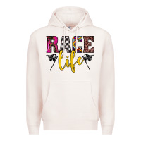 Pale Pink race life Premium Hoodie - JahusDesignShop