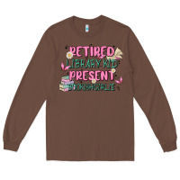 Chestnut retired library kid present bookish girlie Long Sleeve Tee - MaliasSmallBusiness