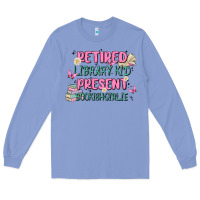 Colony Blue retired library kid present bookish girlie Long Sleeve Tee - MaliasSmallBusiness