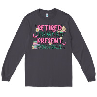 Smoke retired library kid present bookish girlie Long Sleeve Tee - MaliasSmallBusiness