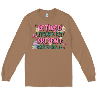 Toasted Coconut retired library kid present bookish girlie Long Sleeve Tee - MaliasSmallBusiness
