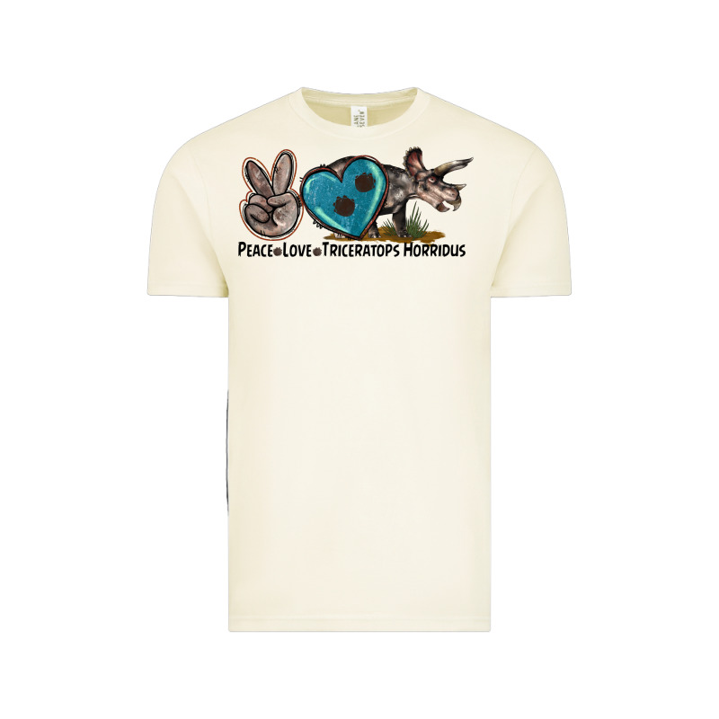 Peace Love Triceratops Horridus Vintage Tee by LillyAllenDesigns | Teevron