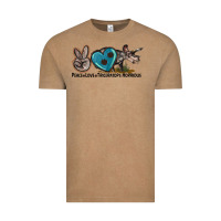 Vintage Coffee peace love triceratops horridus Vintage Tee - LillyAllenDesigns