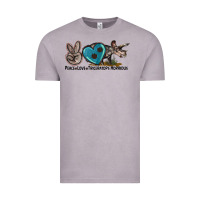Vintage Zinc peace love triceratops horridus Vintage Tee - LillyAllenDesigns