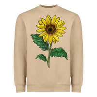 Mushroom Sunray yellow sunflower Heavyweight Sweatshirt - LillyAllenDesigns