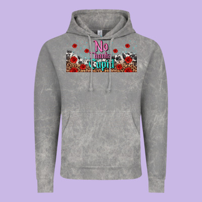No Thanks Cupid Vintage Hoodie Designed By Adodesignshop