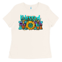Bone blessed mom sunflower Ladies Tee - Zillion Design Studio