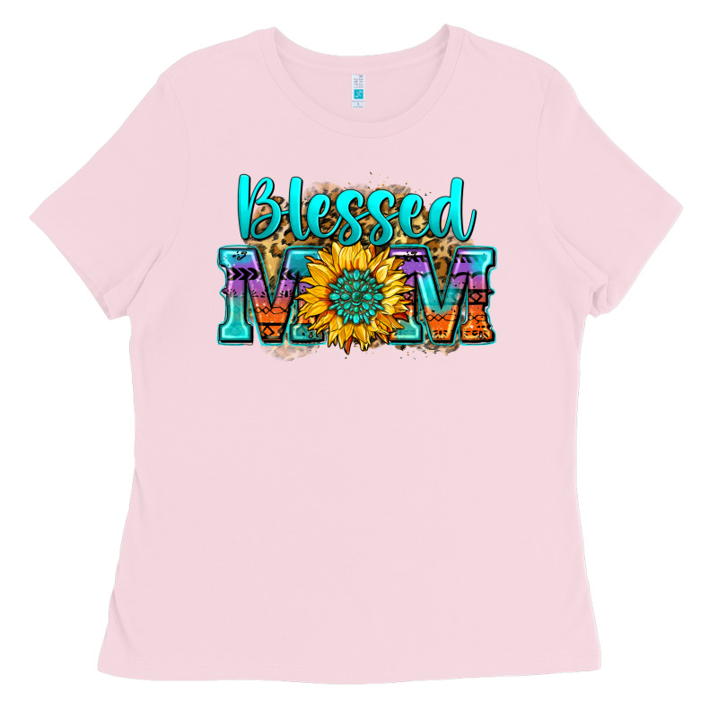 Blessed Mom Sunflower Ladies Tee by Zillion Design Studio | Teevron
