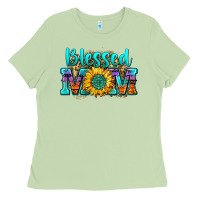 Matcha blessed mom sunflower Ladies Tee - Zillion Design Studio