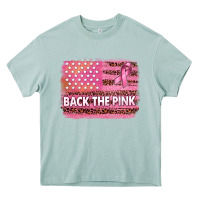 Arona Back The Pink American Flag Heavy Core Tee - texasbilliewilder