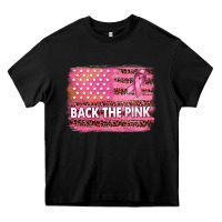 Black Back The Pink American Flag Heavy Core Tee - texasbilliewilder