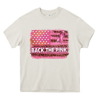 Cream Back The Pink American Flag Heavy Core Tee - texasbilliewilder