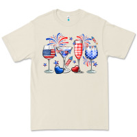 Bone 4th of July wine glasses Premium Tee - Neo Western