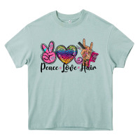 Arona peace love hair Heavy Core Tee - BarkalooDesign