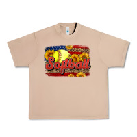 Burro Western American Flag Softball Urban Heavy Tee - LillyAllenDesigns