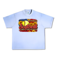 Grape Ice Western American Flag Softball Urban Heavy Tee - LillyAllenDesigns
