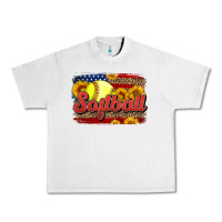 Lunar Rock Western American Flag Softball Urban Heavy Tee - LillyAllenDesigns