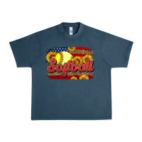 Midnight Navy Western American Flag Softball Urban Heavy Tee - LillyAllenDesigns