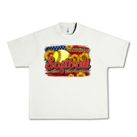 Pistachio Western American Flag Softball Urban Heavy Tee - LillyAllenDesigns