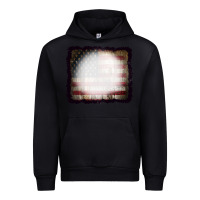 Black America Wood Flag with bBeach Effect Urban Hoodie - CowCowDesign