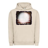 Pigment French Oak America Wood Flag with bBeach Effect Urban Hoodie - CowCowDesign