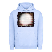 Pigment Grape Ice America Wood Flag with bBeach Effect Urban Hoodie - CowCowDesign