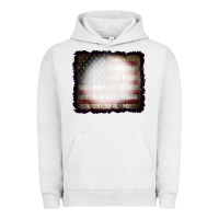 Pigment Lunar Rock America Wood Flag with bBeach Effect Urban Hoodie - CowCowDesign