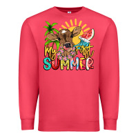 Cardinal My first summer baby cow Premium Sweatshirt - NancyCooperArtShop