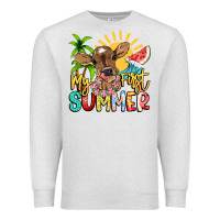 Oatmeal Heather My first summer baby cow Premium Sweatshirt - NancyCooperArtShop