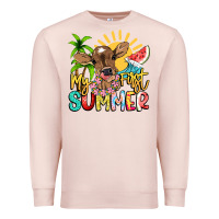 Pale Pink My first summer baby cow Premium Sweatshirt - NancyCooperArtShop