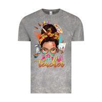 Cloud Rock art teacher messy bun Vintage Tee - NancyCooperArtShop