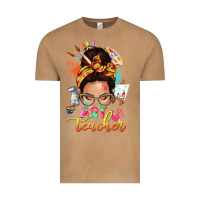 Art Teacher Messy Bun Vintage Tee | Teevron