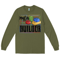 Army Green master builder Long Sleeve Tee - MaliasSmallBusiness