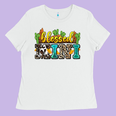 Blessed Mini Ladies Tee Designed By Zillion Design Studio