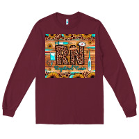 Burgundy rn registered nurse Long Sleeve Tee - JahusDesignShop