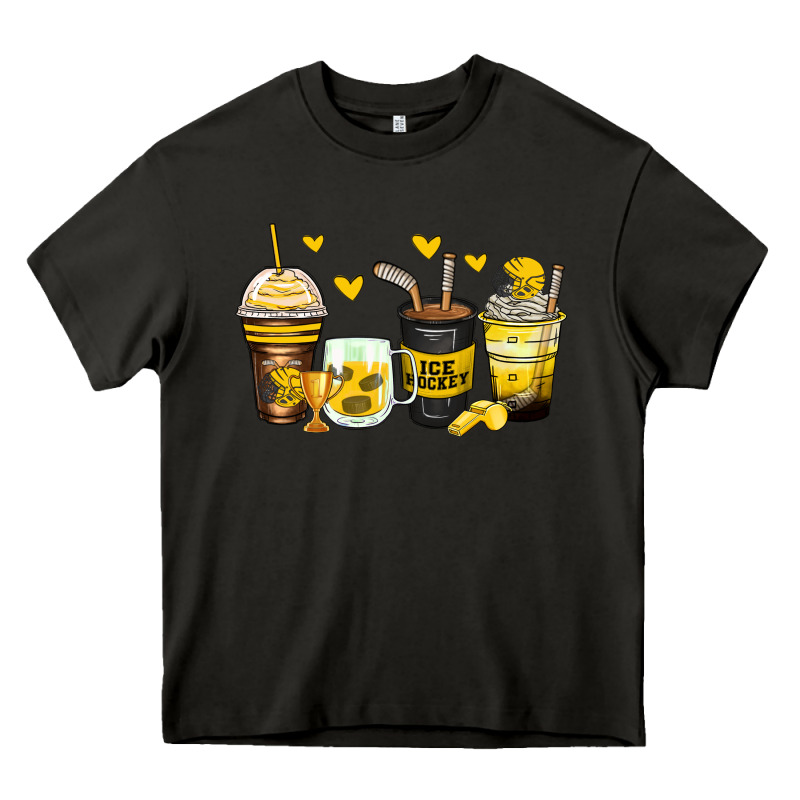 Ice Hockey Coffee Cups Heavy Core Tee by Zillion Design Studio | Teevron