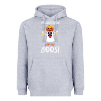 Heather Grey I'm Just Here For The Boos Heavyweight Hoodie - Bettercallsaul
