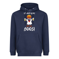 I'm Just Here For The Boos Heavyweight Hoodie | Teevron