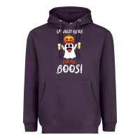 Plum I'm Just Here For The Boos Heavyweight Hoodie - Bettercallsaul