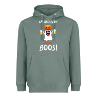 Sage I'm Just Here For The Boos Heavyweight Hoodie - Bettercallsaul