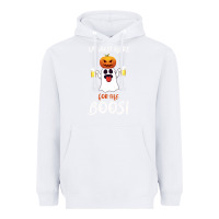 White I'm Just Here For The Boos Heavyweight Hoodie - Bettercallsaul