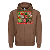 Chestnut be merry tumbler Zipper Hoodie - BundleAndBundleShop