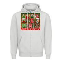 Be Merry Tumbler Zipper Hoodie | Teevron