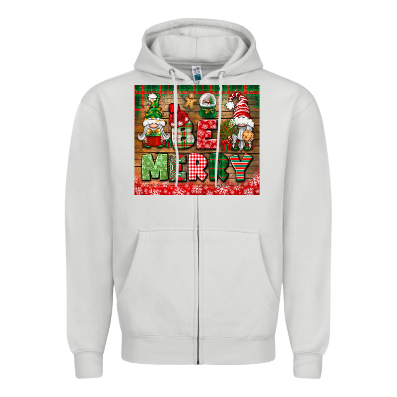 Be Merry Tumbler Zipper Hoodie by BundleAndBundleShop | Teevron