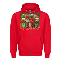 Red be merry tumbler Zipper Hoodie - BundleAndBundleShop