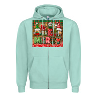 Seafoam be merry tumbler Zipper Hoodie - BundleAndBundleShop