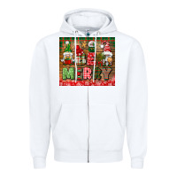 White be merry tumbler Zipper Hoodie - BundleAndBundleShop