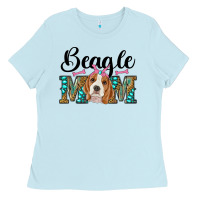 Baby Blue western beagle mom Ladies Tee - RanaPortraitStore